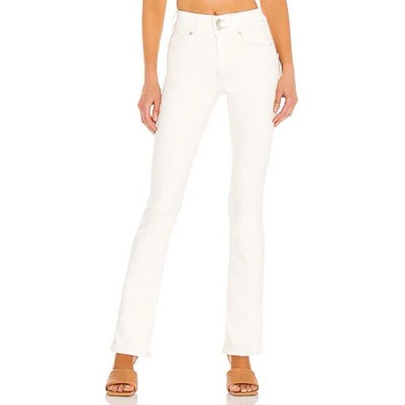 Free People We The Free Shayla Bootcut Jeans in Pebble White Women’s Size 24 - Picture 2 of 10